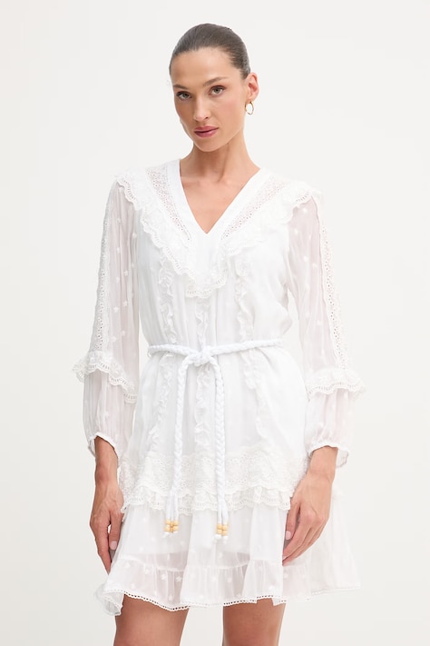 Hale Bob sukienka Xin biała gładka 61HN630A