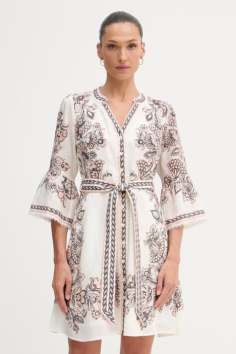 Hale Bob lniane Maxwell beżowe 62VE670A