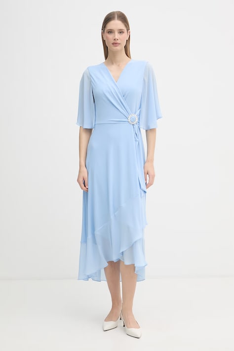 Joseph Ribkoff sukienka rozkloszowana niebieska gładka 261714