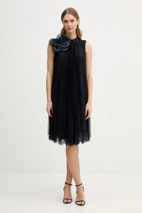 Joseph Ribkoff sukienka kolor granatowy mini rozkloszowana 261737