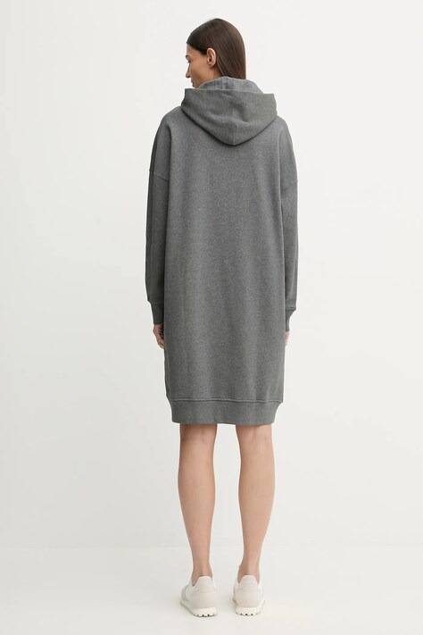 Marc O'Polo sukienka bawełniana kolor szary mini oversize 600407359001