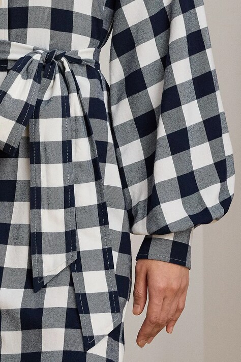 Бавовняна сукня Lauren Ralph Lauren — SS26-SUD0FA, темно-синій — фото 4