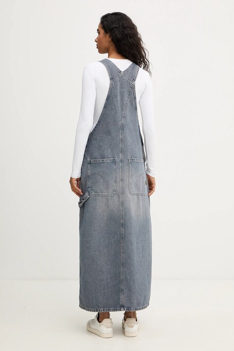 Джинсова сукня G-Star Carpenter Dungaree — SS26-SUD0FL, блакитний — фото 3