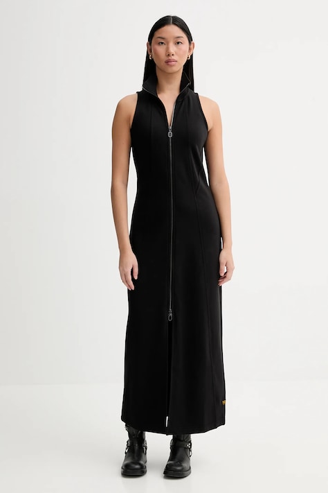 G-Star rochie culoarea negru, maxi, evazati, D27279-D705
