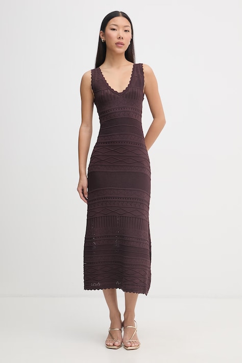 Ermanno Firenze vestito colore marrone D48EQ026CSE51