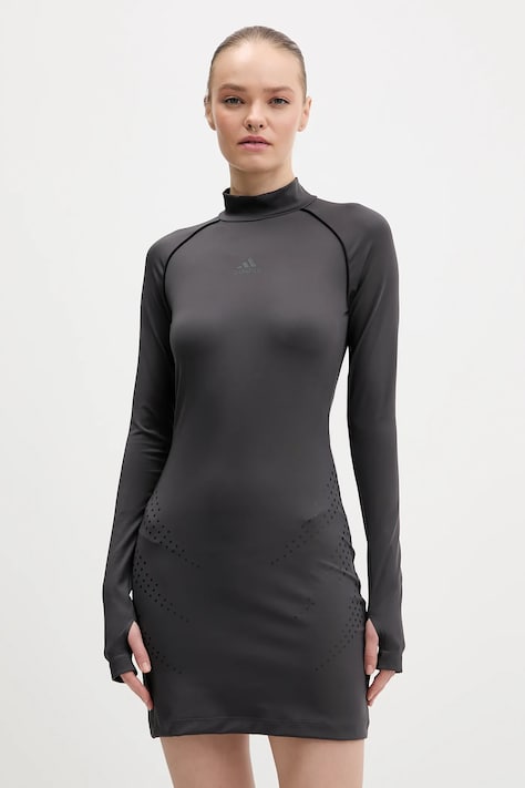 adidas Originals sukienka kolor szary mini dopasowana KE0303