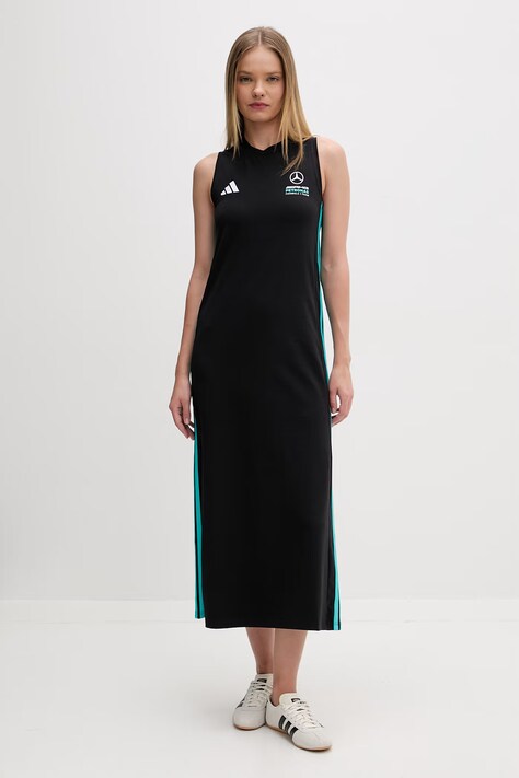adidas sukienka sportowa bawełniana z elastanem x Mercedes czarna KE5923