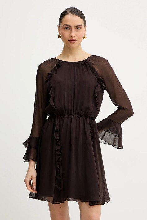 Morgan sukienka kolor brązowy mini rozkloszowana RAKEY