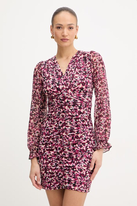 Morgan sukienka kolor różowy mini prosta RIBLOO