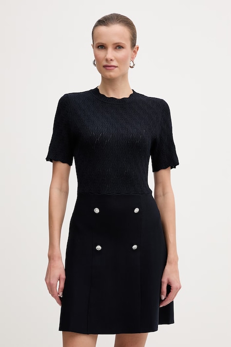 Morgan sukienka kolor granatowy mini rozkloszowana RMIMI