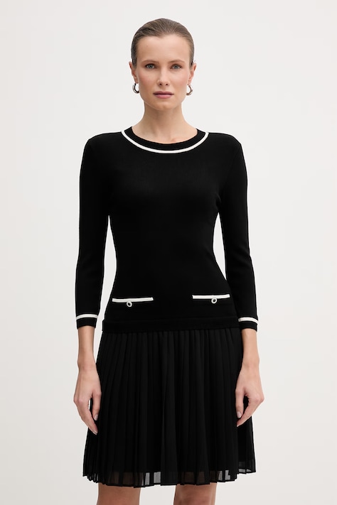 Morgan sukienka kolor czarny mini rozkloszowana RNISSA