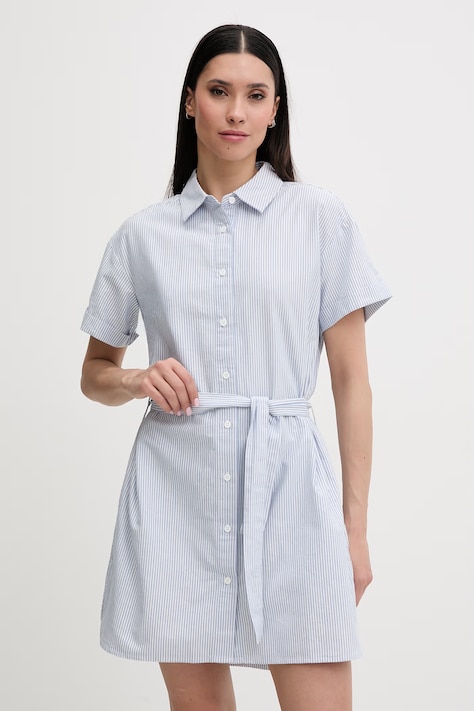 Helly Hansen košilové šaty bavlněné SORRENTO modré Pruhované 54566