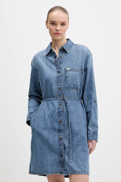 Бавовняна сукня Guess Jeans mini пряма W6RK26 D5M81