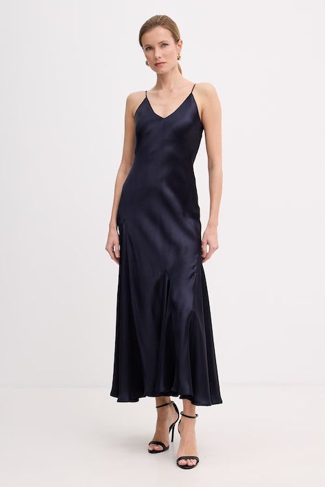 Marella sukienka COLONO granatowa gładka 2613221012200