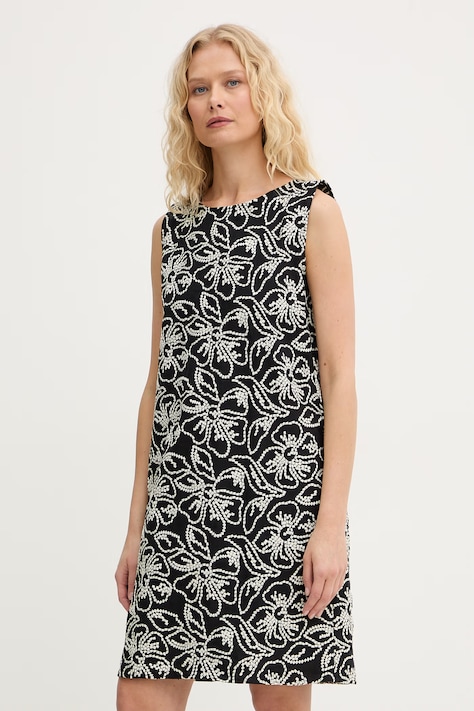 Marella sukienka z lnem Emme by Marella czarna 2615221282200