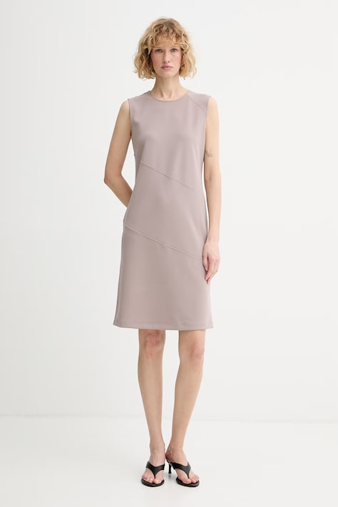 Calvin Klein sukienka brązowa gładka LV044F215G