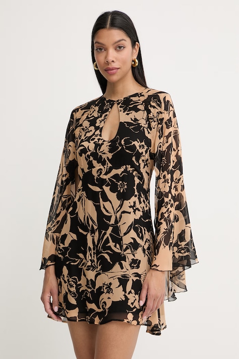 Simona Corsellini rochie cu vâscoză neagră P26CPAB03401