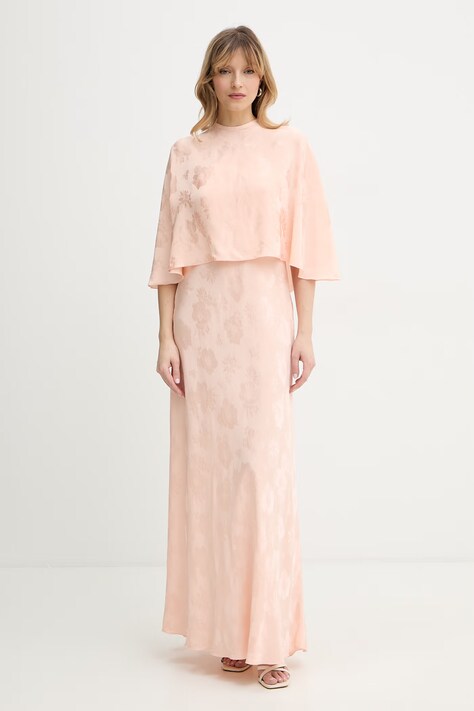 Forte Forte sukienka kolor różowy maxi rozkloszowana 14561.my.dress