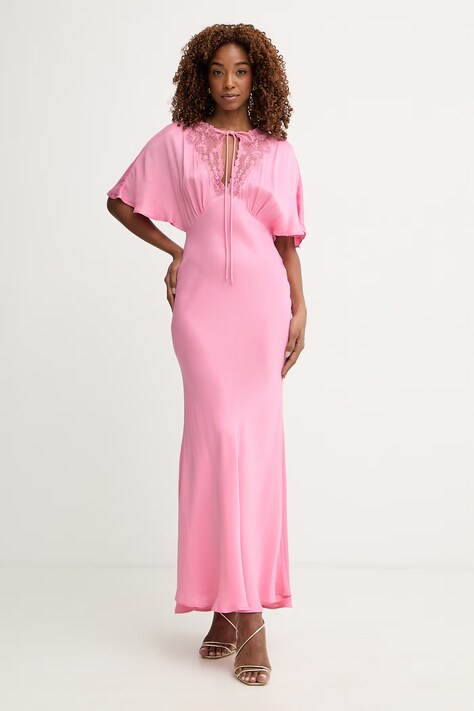 Twinset vestito in viscosa rosa 261TP212B