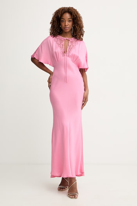 Twinset vestito in viscosa rosa 261TP212B