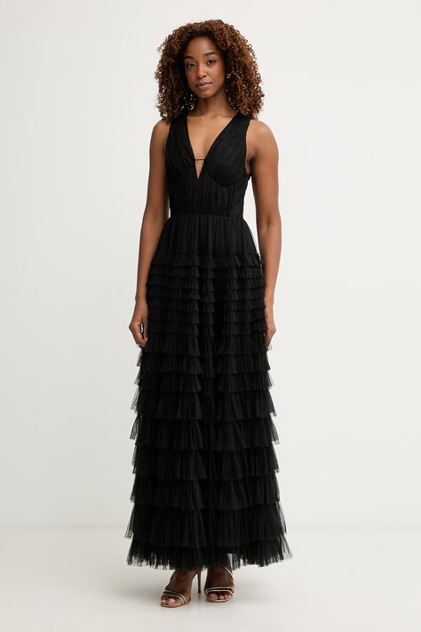 Šaty Twinset černá barva, maxi, 261TP208A