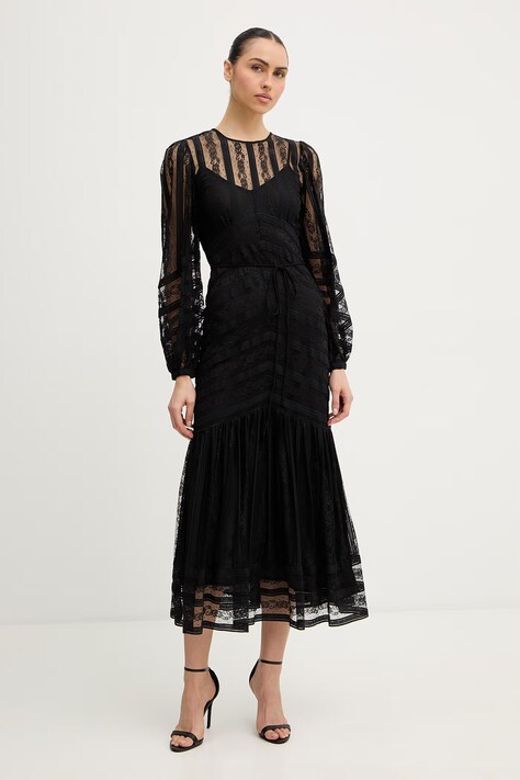 Φόρεμα Twinset χρώμα: μαύρο, 261TP2542