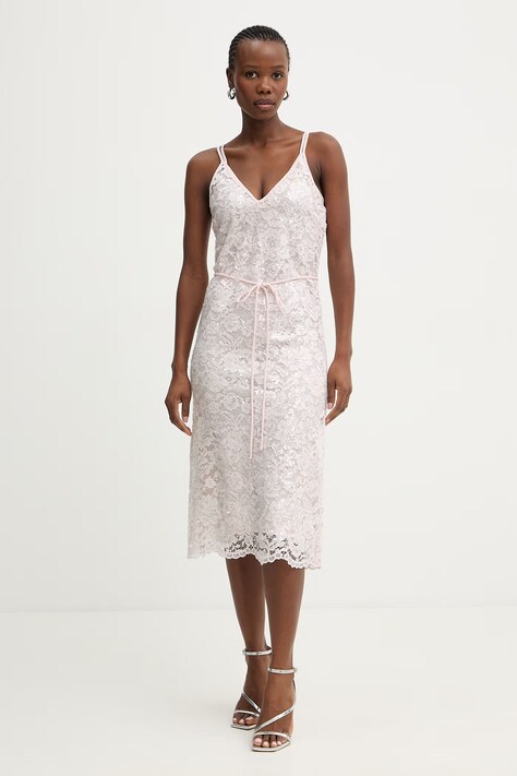 Twinset sukienka różowa gładka 261TP2630