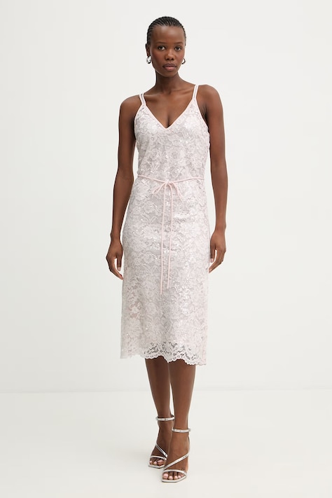 Twinset sukienka różowa gładka 261TP2630