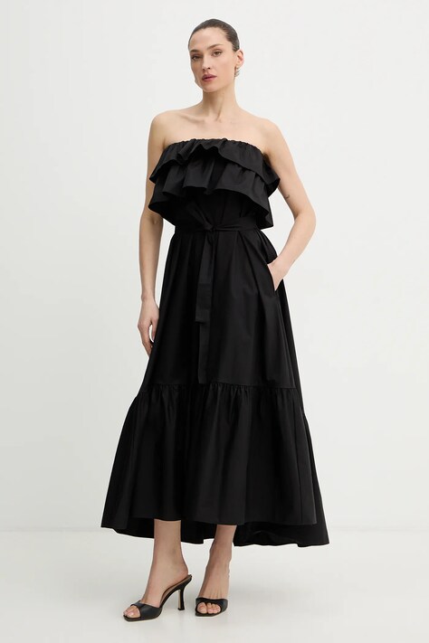 Φόρεμα Twinset χρώμα: μαύρο, 261AP2133