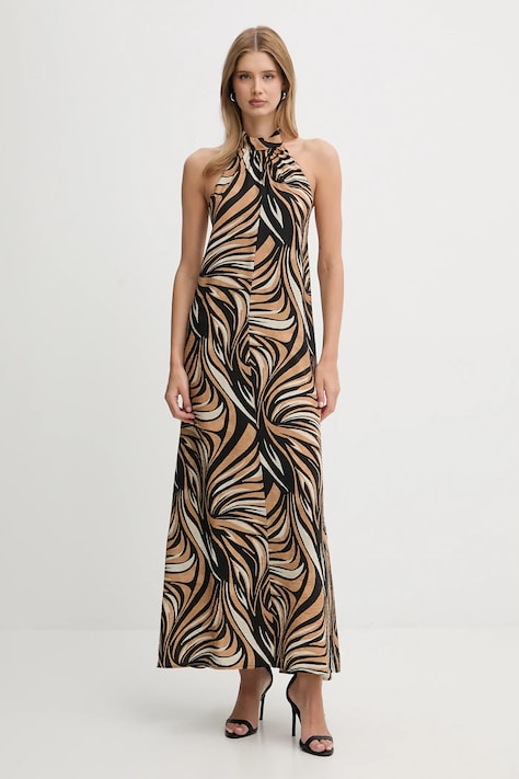 Twinset sukienka kolor czarny maxi oversize 261LB2REE