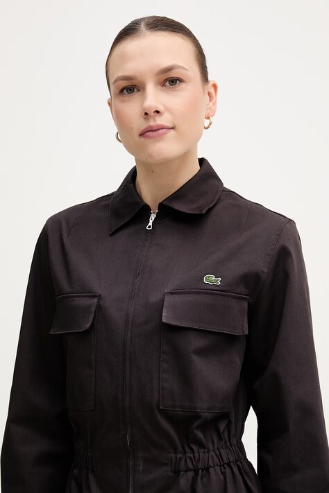 Lacoste комбінезон жіночий бавовняний з еластаном — SS26-SUD0U8, коричневий — фото 5