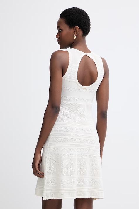 Twinset καλοκαιρινό με βισκόζη μπεζ απλό 261TT3291