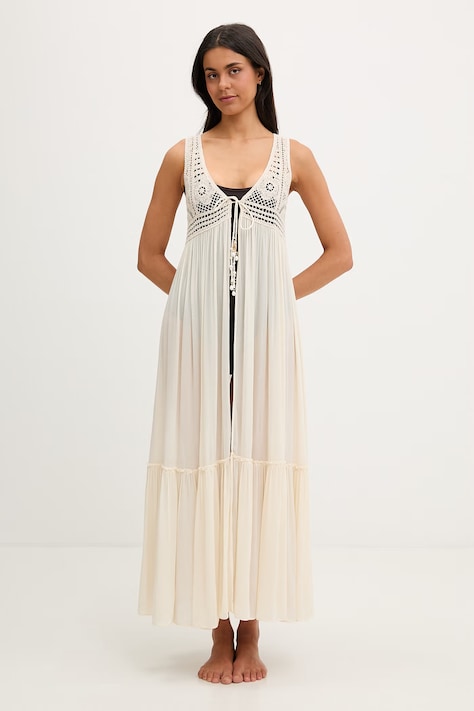 Twinset пляжное платье для женщин бежевое 261LM2NGG