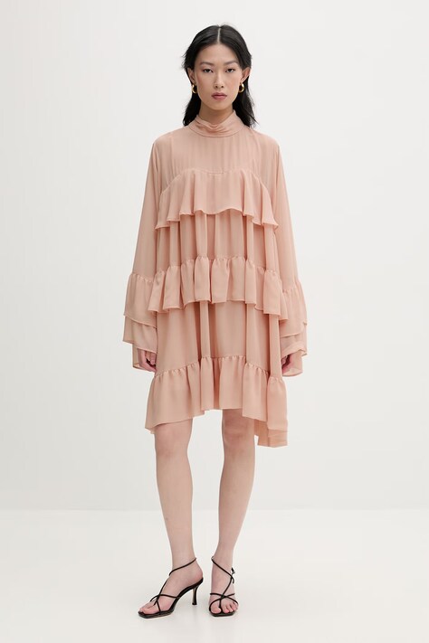 Gestuz sukienka letnia pomarańczowa gładka 10911052