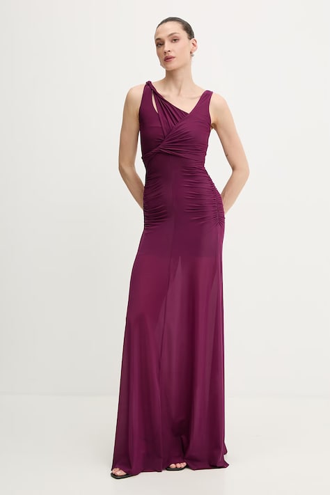 Aniye By sukienka kolor fioletowy maxi dopasowana 185165