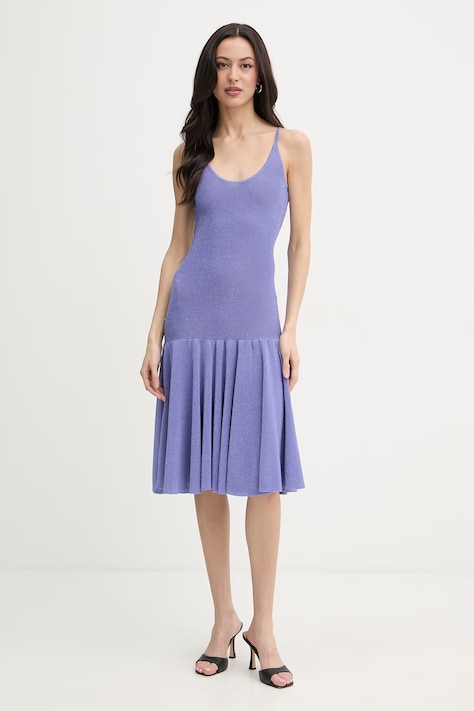 Pinko rochie cu vâscoză violet 106940 A3BD