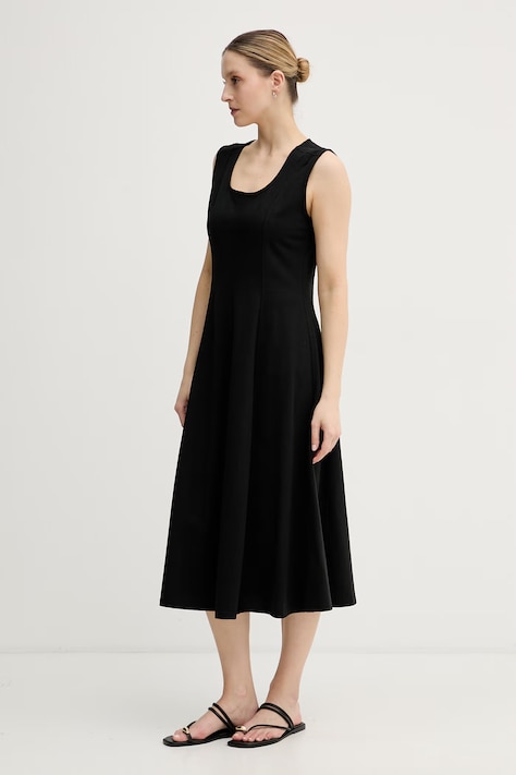 Calvin Klein Jeans Haljina A-kroja od pamuka crna bez uzorka LV047F203G