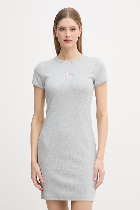 Calvin Klein Jeans sukienka szara LV047F241G