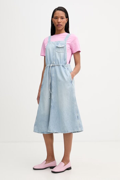 Marc O'Polo sukienka jeansowa niebieska gładka 5000008043