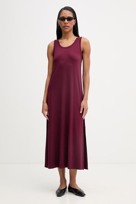 Marc O'Polo sukienka bordowa gładka 5000009534