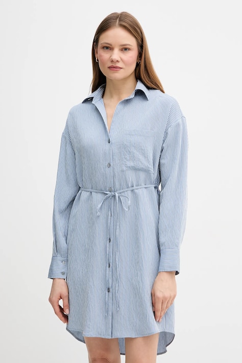 Marc O'Polo sukienka kolor niebieski mini oversize 5000013226