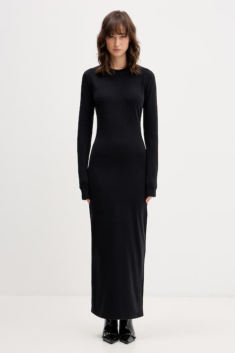 VETEMENTS sukienka kolor czarny maxi prosta WE76DR540B