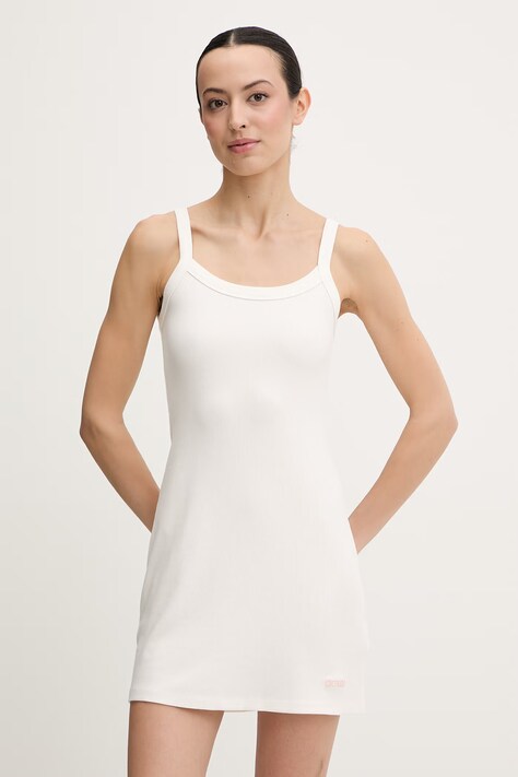 Φόρεμα Guess STELLA χρώμα: μπεζ, V6GK11 K3181