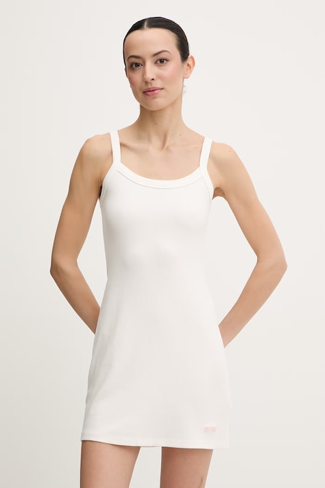 Сукня Guess STELLA колір бежевий mini облягаюча V6GK11 K3181