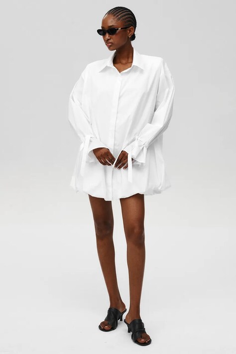 Šaty Undress Code Olsen Dress biela farba, mini, rovný strih, 1169