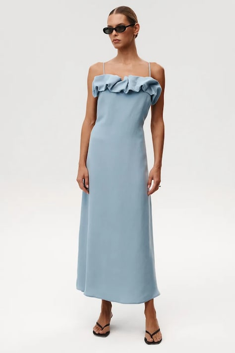 Undress Code sukienka Ciao Bella Dress kolor niebieski maxi prosta 1172