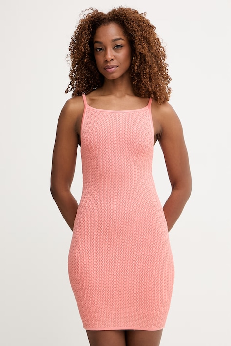 Guess sukienka JEN pomarańczowa W6GKAA Z0783