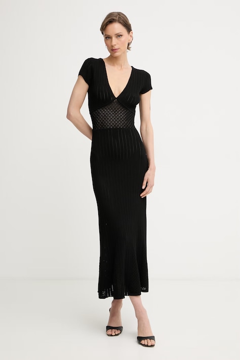 Guess сукня ROSALYN чорна однотонна W6GKAY Z0982