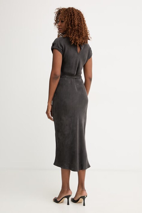 Guess сукня з віскозою DALIA — SS26-SUD17G, чорний — фото 3