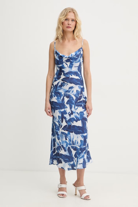 Guess vestito lingerie con viscosa AKILINA blu W6GK94 W2266